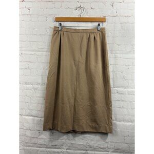 Toni Todd Skirt Womens Size 8 Khaki Casual Minimalist Polyester (READ)